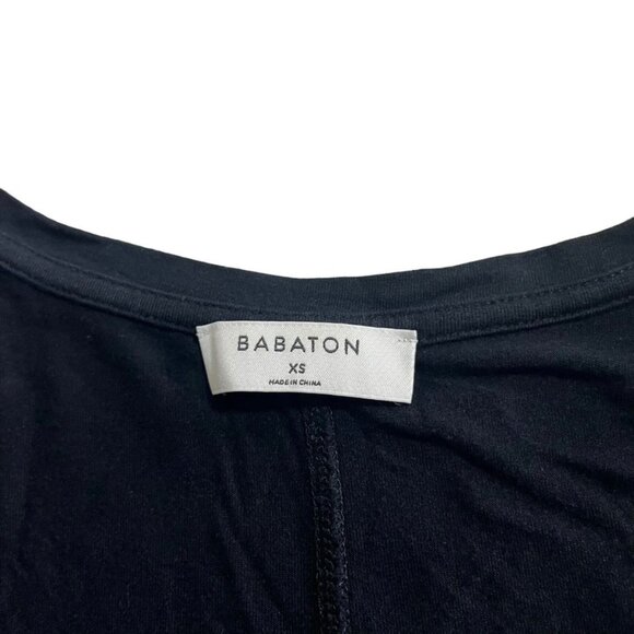 Aritzia tank top women's XS black v neck soft Babaton - Picture 3 of 7